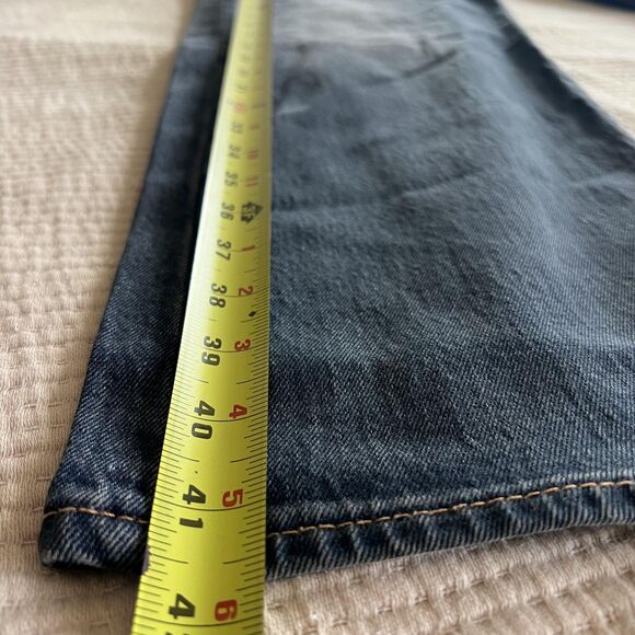 Levis 501 Jeans Men 40x30 Blue Stretch Denim Button Fly Straight Leg Classic NEW - Picture 14 of 14